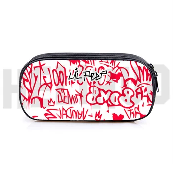 Eğitim Kalem Çantası Rapçi Lil Peep 3D Kalem Kutusu Kırtasiye Okula Dönüş Erkek Kız Lil Peep Kalem Kutusu Moda Kozmetik Çantası