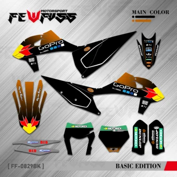 FEWFUSS Motosiklet Grafik Çıkartmaları Çıkartmaları Arka Plan Özel KTM 125 250 350 450 500 525 SX SXF 2019-2020 EXC XC XCF