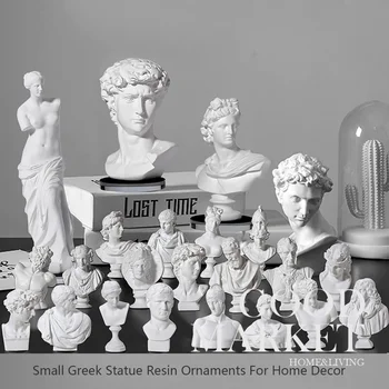Figürleri Ev Dekorasyonu Nordic Yunan Heykeli Sanat Mini Süsler Reçine Taklit Alçı Heykeli David Afrodit Venüs Odası Dekorasyon