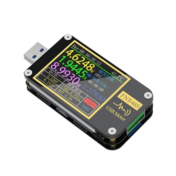 FNB48S USB Kapasite voltmetre Akım Ölçer Monitör Güç Algılama Analizörü Test Araçları Olmadan
