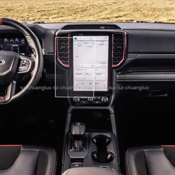 Ford Ranger 2022 2023 için 12 İnç Temperli Cam koruyucu film Araba GPS Navigasyon Filmi LCD Ekran çizilmez Film Aksesuarları