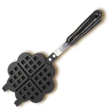 Gaz Tipi Ev Aşk Waffle Kalıp Pişirme Kalıp Ev Yapışmaz Kek Tava DIY Waffle makinesi