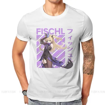 Genshin Darbe Oyun Paimon Çocuk Crewneck Tişörtleri Fischl Ayırt Edici erkek T Shirt Yeni Trend Üstleri Boyutu S-6XL