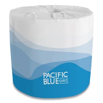 Georgia Pacific Professional Pacific Blue Select Banyo Mendili, Septik Kasa, 2 Katlı, Beyaz, 550 Yaprak / Rulo, 80 Rulo / Karton