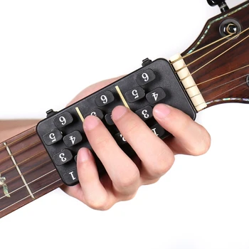 Gitar Akor Eğitmen Aracı Öğrenme Sistemi Yardımcı Parmak Öğretim Yardımı EN Uyar Tam Boyutlu Akustik Gitar Kullanımı kolay