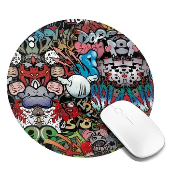 Graffiti Moda Mouse Pad Serin Özel DIY Kauçuk Mousepad PC Dizüstü Bilgisayar İçin Yumuşak Kawaii Kaliteli fare altlığı