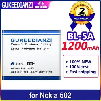 GUKEEDIANZI Pil BL - 5A BL5A 1200mAh Nokia Asha 502 için MQNLQ Batteria