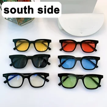 Güney tarafı NAZİK kadın Güneş Gözlüğü Erkek Gözlük Vintage Lüks Marka Mal Tasarımcısı Yaz Uv400 Moda Canavar Kore