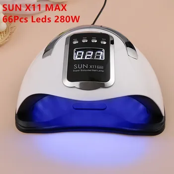 GÜNEŞ X11 MAX Tırnak Kurutucu LED tırnak lambası UV Lamba Kür için Tüm Jel Oje İle Hareket Algılama Manikür Pedikür Salon Aracı
