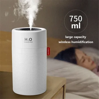 H2O Taşınabilir AROMA YAYICI Ev Hava Nemlendirici USB Şarj Edilebilir Mini Mist Maker Ev Yatak Odası Ofis İçin Büyük Kapasiteli