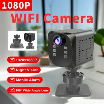HD 1080P 160° Geniş Açı wifi Mini Kamera ile Gece Görüş Hareket Algılama Video Kaydedici Ev Güvenlik Video Kaydedici