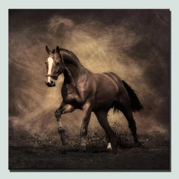 HD Baskı At Posterler Klasik Tarzı Çeşitli Renk Büyük Boy Atlar Resimleri Için Oturma Odası Duvar Dijital Hayvanlar Baskı
