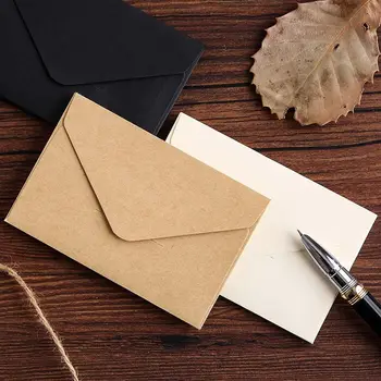 Hediye Paketi Kırtasiye Mektup Kağıdı Ofis Malzemeleri Küçük Kağıt zarf penceresi Zarf Kraft Boş Zarf kart tutucu