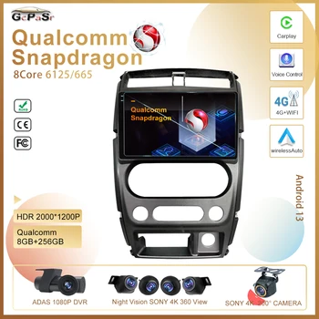 Hiçbir 2din DVD Android Qualcomm Snapdra Suzuki Jimny İçin 3 2005 - 2019 Carplay OTOMATİK DSP RDS WIFI Multimedya Oynatıcı GPS Navigasyon