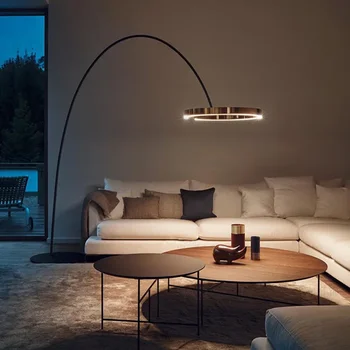 Iskandinav Daire Balıkçılık zemin lambası Modern LED Ferforje Sanat armatürleri Oturma Odası Yatak odası Kanepe Ev Dekor Ayakta ışık