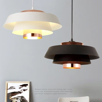 Iskandinav LED kolye ışık modern E27 asılı lamba çubuğu iç mekan aydınlatması ev dekor avize oturma odası yatak odası yemek odası için