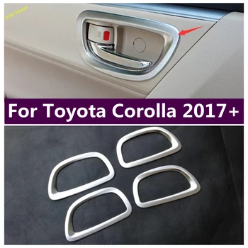 Iç Kapı Kapı Tokmağı çekme kolu kase kapağı Trim Fit Toyota Corolla 2017 2018 İçin İç Dekorasyon Aksesuarları
