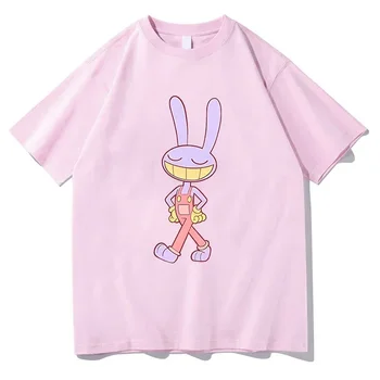 İnanılmaz Dijital Sirk Saf Pamuk T Shirt Merch Anime T-Shirt Unisex Kısa Kollu T Gömlek Casual Yaz Tees Tops giysileri