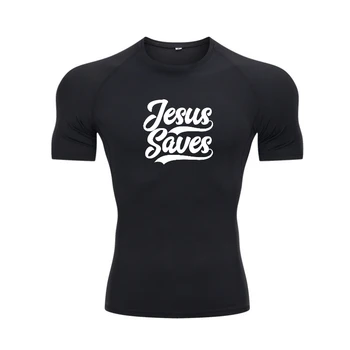 İsa Kaydeder İnanç Tabanlı Alıntı Hıristiyan svetşört Cosie Tişörtleri Moda Pamuk Erkek Tees Rahat