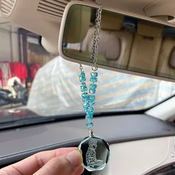 İslam Müslüman mavi boncuk kuran Allah shahada kristal araba asılı araba kolye