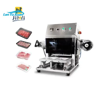 JINYI QF260T-S Masaüstü Pnömatik Fastfood Tepsisi öğle yemeği kutu kapatma makinesi Otomatik yiyecek tepsisi Sızdırmazlık Paketleme Makinesi