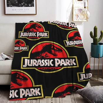 Kabarık Battaniye Jurassic Park Yaz Yorgan Çift Kişilik Yatak Battaniye ve Atar Yatak Örtüsü Anime Kanepe Yatak Örtüleri Atmak ve Bebek