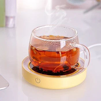 Kahve ve Çay için kupa ısıtıcı, Masa için, Otomatik Kapanma ile, Gece Lambası Halkalı ısıtıcı Plaka ABD Fişini Yakar
