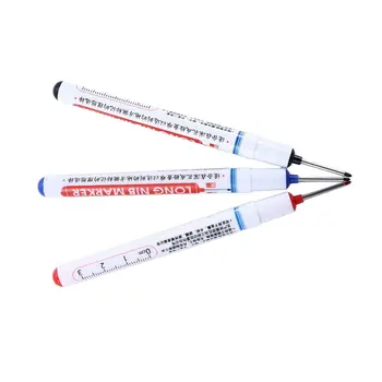 Kalem Kafa Çabuk Kuruyan Suya Dayanıklı Uzun Ucu İnşaat Kalemler Marangoz Araçları işaretleme kalemleri Ağaç İşleme Dekor Yazma Malzemeleri