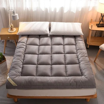 Kalınlaşmış yatak tatami tek kişilik çift kişilik 1.5 m 1.8 m x 2.0 m yatak ev yumuşak yastık öğrenci yurdu yorgan paspaslar