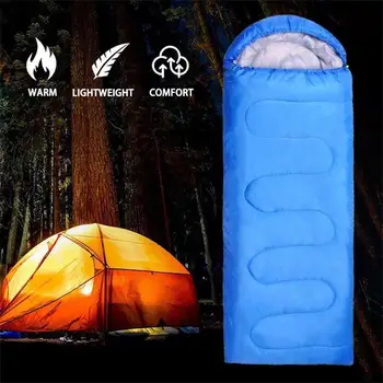 Kamp Uyku Tulumu Ultralight Su Geçirmez 4 Sezon Sıcak Zarf Sırt Çantası Uyku Tulumu Açık Seyahat Yürüyüş için