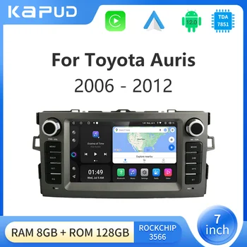 Kapud 7' Android 11 Araba Radyo Multimedya GPS CarPlay OTOMATİK Toyota Corolla Auris İçin E150 2006 -2012 Navigasyon BT WIFI 4G