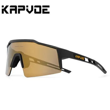 Kapvoe Dağ sürüş gözlükleri Bisiklet Güneş Gözlüğü UV400 Kadın Spor Koşu Gözlük Erkekler MTB Yol Bisiklet Gözlük Bisiklet Gözlük