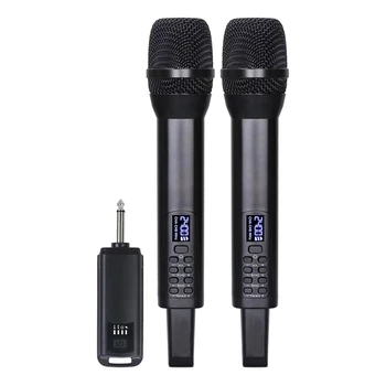 Karaoke Kablosuz Mikrofon Alıcısı Ses Şarkı Performansı Yankı Tiz Bas 2.4 G Kablosuz el mikrofonu Kolay Kurulum
