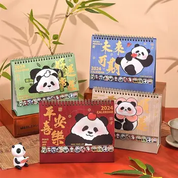 Karikatür Panda masa takvimi Çıkartmalar Gündem Organizatör Masa Takvimleri masa dekoru Çift Günlük Zamanlayıcı Öğrenciler Hediye