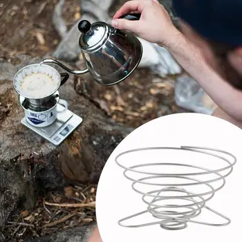 Katlanabilir kahve filtreli fincan Katlanır Taşınabilir filtre kahve Raf Damlatıcı Paslanmaz Çelik Kahve çay Tutucu Kullanımlık Damlatıcı