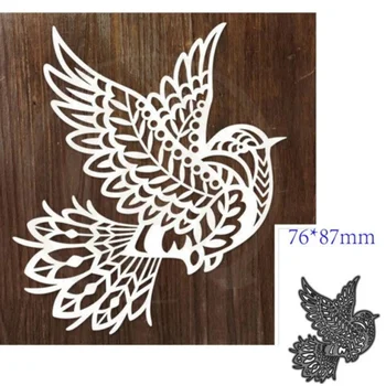 Kawaii Uçan Kuş Aşındırma Metal Kesme Ölür DIY Scrapbooking Kalıp Kesme Düğün Parti Craft Kart Kabartma Dekorasyon Şablonlar