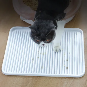 Kedi kumu matı Su Geçirmez Kedi Tuvalet Filtre Pedi Anti Çıkarmak Çöp Mat Kediler için Temiz Anti Sıçrama Kediler Kum Pedi Evcil Hayvan Malzemeleri