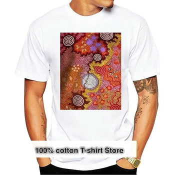 Kendi yapmak Gömlek Yenilik Erkekler O Boyun Avustralya Aborijin Sanat 2 T Gömlek %100 % Pamuk T Gömlek Kısa Kollu Tees