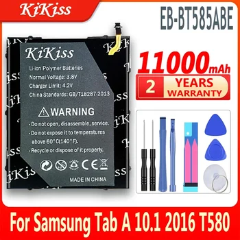 KiKiss EB-BT585ABE Tab Yüksek Kapasiteli Pil Samsung Galaxy Tablet İçin Bir 10.1 2016 T580 SM-T585C T585 T580N Piller