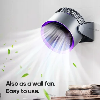 KİNSCOTER USB Şarj Masa Fanı Duvara Monte tavanda asılı Fan 3 Hız Ayarlanabilir Ev Odası Ofis İçin Hava Soğutucu Fan
