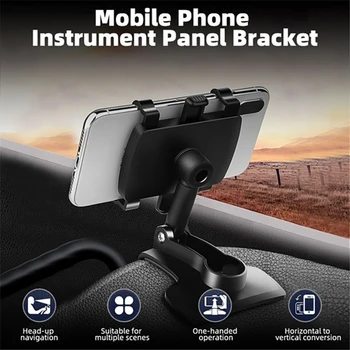 Klip Dashboard Araç telefon tutucu yuvası Standı Evrensel dikiz aynası Araba Güneşlik Klip 3-7 İnç Akıllı Telefonlar İçin