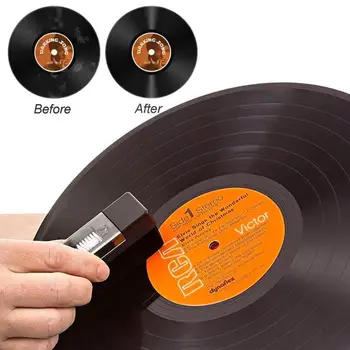 Kombinasyon Vinil Kayıtları Temizleme Kiti İle Küçük Fırça LP Fonograf Kayıt Temizleme Kiti Pikap Temizleme Kiti 8