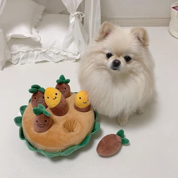 Köpek Oyuncak Çekme Tatlı Patates Seti Köpek Çiğnemek Oyuncaklar Pet Oyuncak Gıcırtılı Pet Gıda Oyuncak İnteraktif Köpek Oyuncak