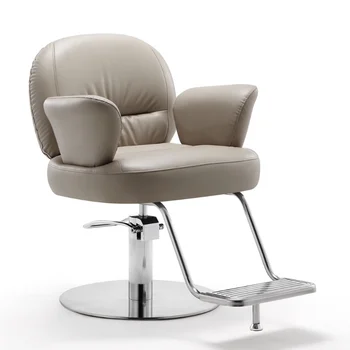 Küpeşte Lüks Berber Sandalyeleri Retro Ayarlanabilir Güzellik Salonu Döner Sandalye Konfor Özel Cadeira Şezlong Mobilya HD50LF