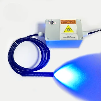 Kür yapıştırma için basit 365nm tek ışınlama kafası UV LED Spot ışık kaynağı