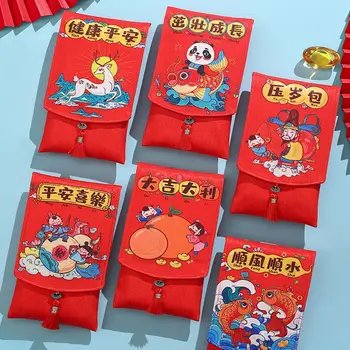 Kırmızı Zarf Kişilik Para Cebi Nimet Çanta Çin Doğum Günü Düğün Bahar Festivali Çanta