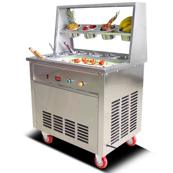Kızarmış Süt Yoğurt Makinesi Ticari Kızarmış Buz Lapası Kızarmış Meyve Makinesi Kızarmış Dondurma Makinesi