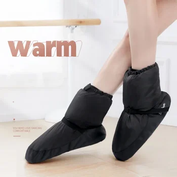 Kış Bale Isınma Patik Ulusal dans ayakkabıları Yetişkinler Modern Dans Bale Noktası sıcak ayakkabı Egzersizleri Balerin Botları