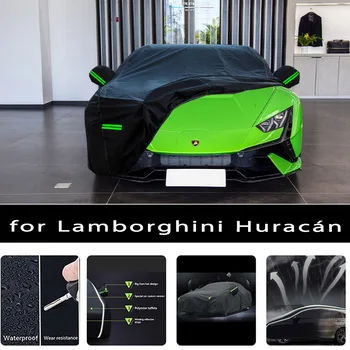 Lamborghini Huracán için Açık Koruma Tam Araba Kapakları Kar Örtüsü Güneşlik Su Geçirmez Toz Geçirmez Dış Araba aksesuarları