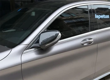 Lapetus Yan Kapı dikiz aynası Dekorasyon krom çerçeve Trim 2 Adet İçin Fit Mercedes Benz E-sınıfı E sınıfı W213 2016 - 2019 / ABS